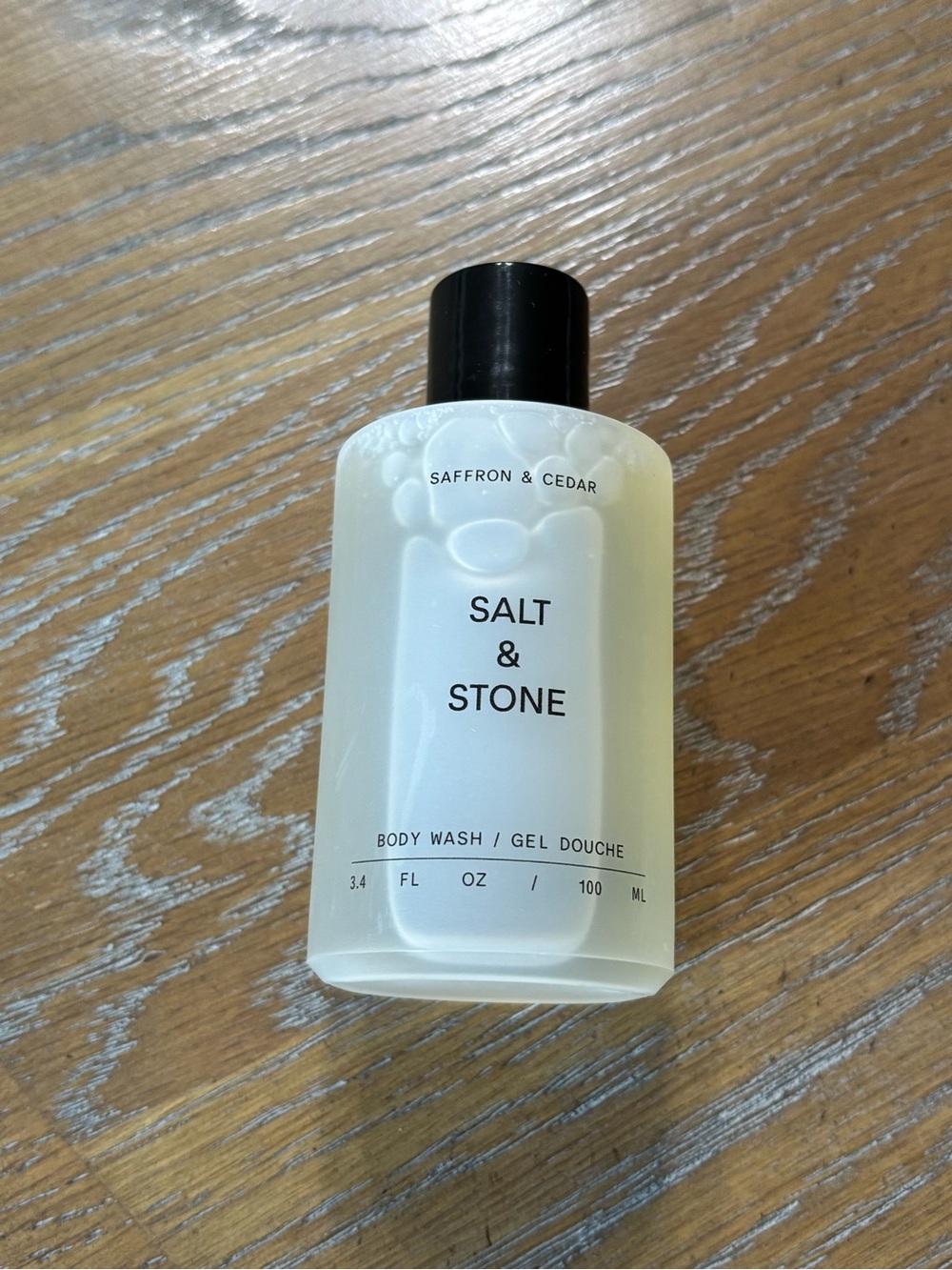Salt & Stone Saffron & Cedar Body Wash 3.4 oz